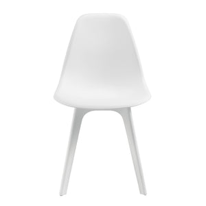 Essgruppe Horten 5-tlg. Tisch 120x60 cm Weiß [en.casa]