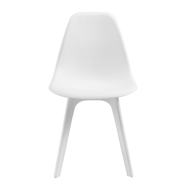 Essgruppe Horten 5-tlg. Tisch 120x60 cm Weiß [en.casa]