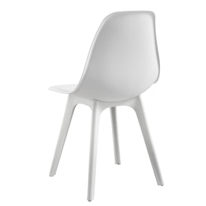 Essgruppe Horten 5-tlg. Tisch 120x60 cm Weiß [en.casa]
