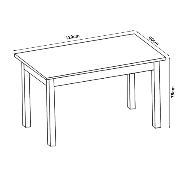 Esstisch Den Haag 120x60 cm in verschiedenen Farben [en.casa]