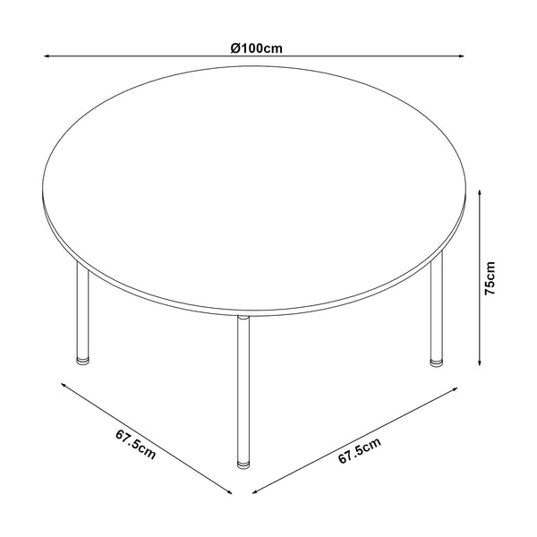 Esstisch Hemnes Eiche-Optik in versch. Größen [en.casa]