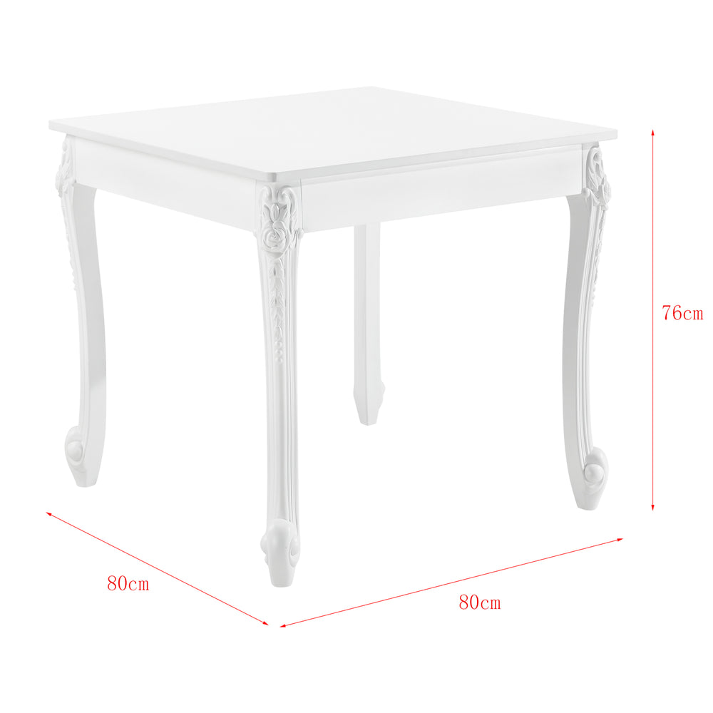 Esstisch Lüneburg in versch. Größen Weiß en.casa