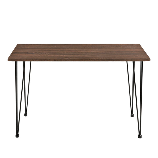 Essgruppe Vihti (Set 5-tlg) 120x70 cm Grau [en.casa]