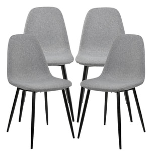 Essgruppe Vihti (Set 5-tlg) 120x70 cm Grau [en.casa]
