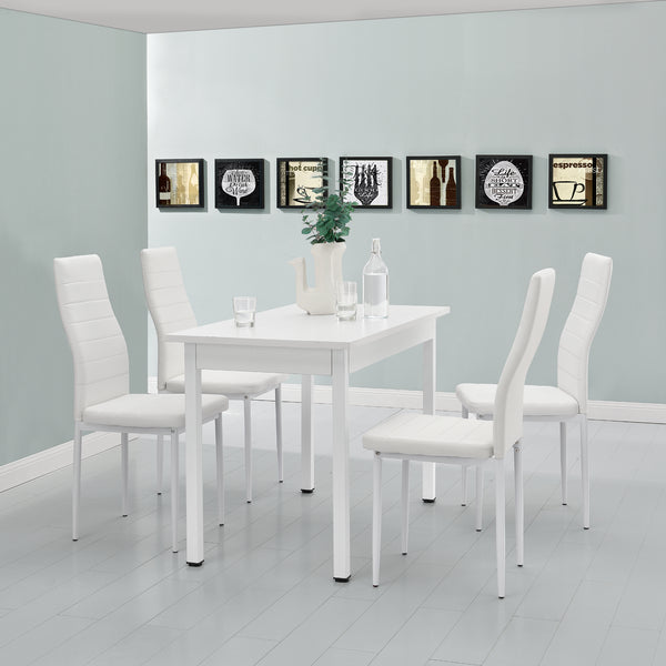 Essgruppe Jørpeland (Set, 5-tlg) 120x60 cm versch. Farben [en.casa]
