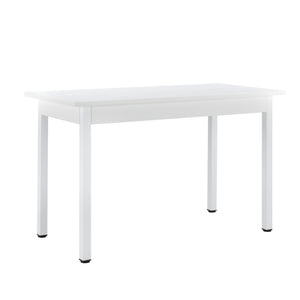 Essgruppe Honningsvåg 5-tlg. mit 120x60 cm Tisch und 4 Polsterstühlen en.casa