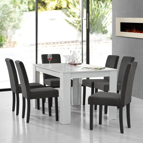 Essgruppe Kramfors (Set, 7-tlg) 140 x 90 cm versch. Farben [en.casa]