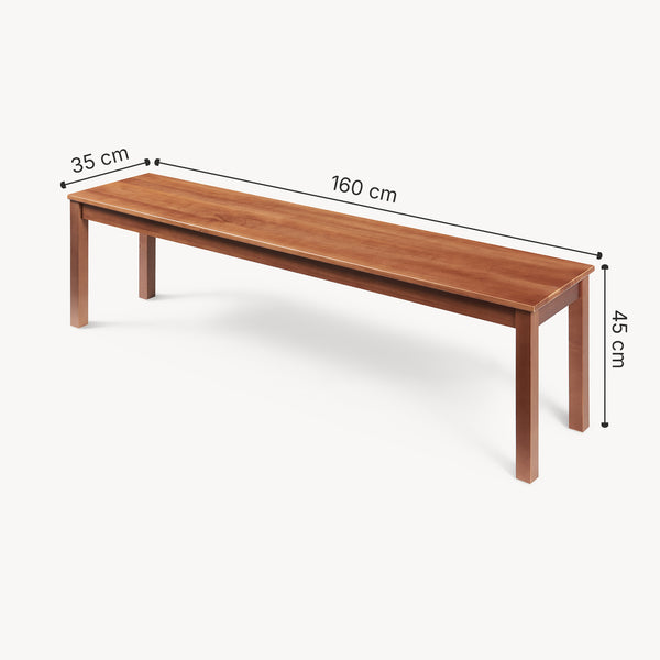 Esszimmerbank aus Holz Trerunulu [en.casa]