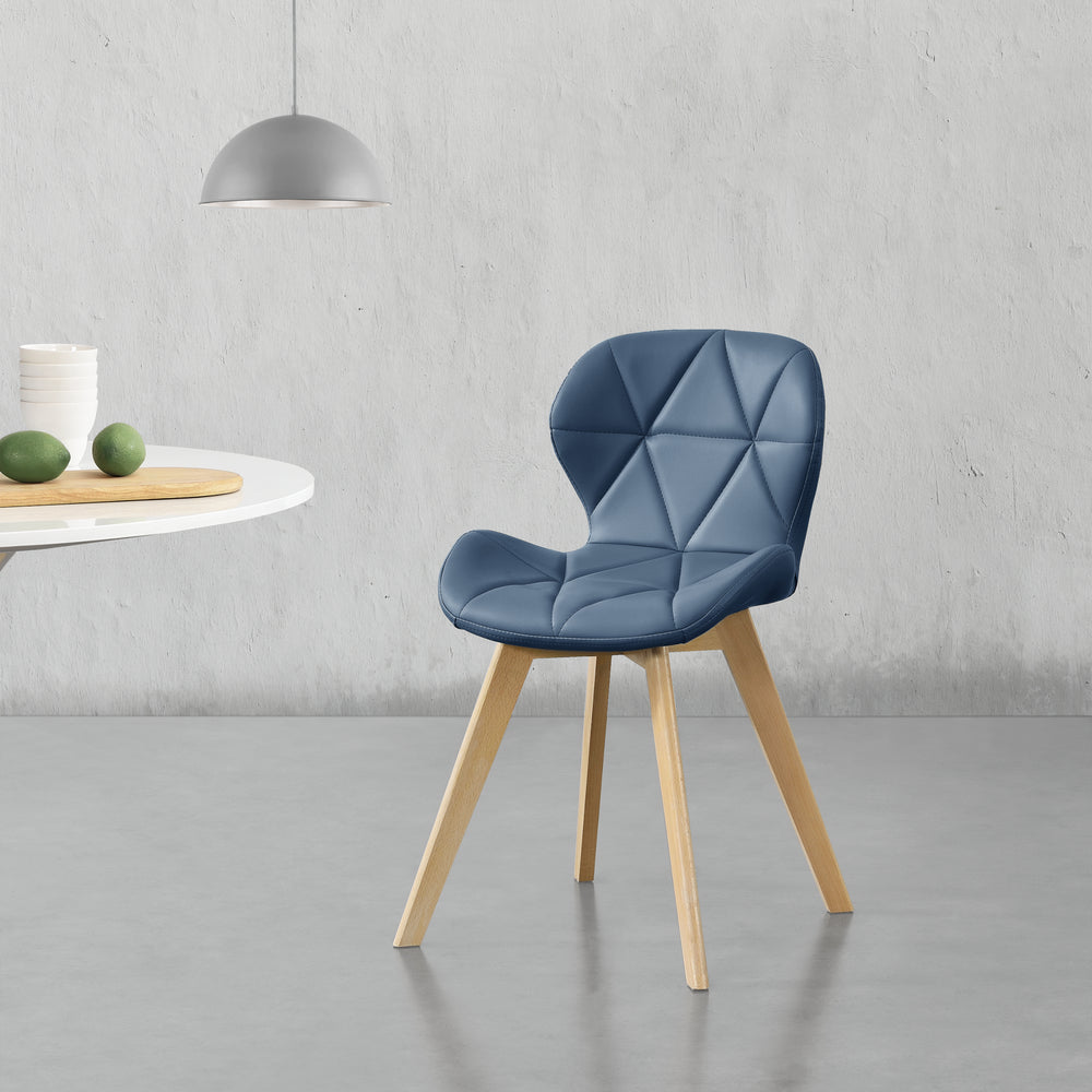 Esszimmerstuhl Älmhult 2 - er Set 78x47x52 cm Kunstleder versch. Farben [en.casa] - premiumXL