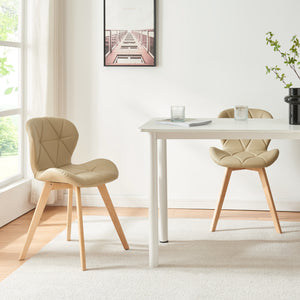 Esszimmerstuhl Älmhult 4-er Set 78x47x52 cm Kunstleder versch. Farben [en.casa]