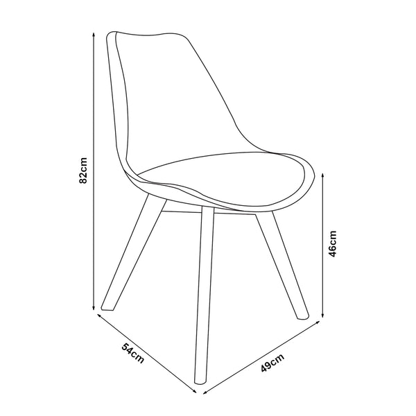 Esszimmerstuhl Fläten 2er Set [en.casa]