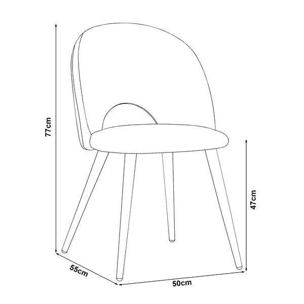 Esszimmerstuhl Karijoki Set [en.casa]