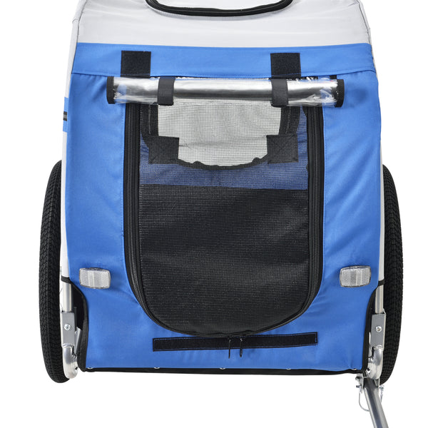 Fahrradanhänger Max. 26 kg Hunde Transport Wetterfest Gelb/Blau pro.tec