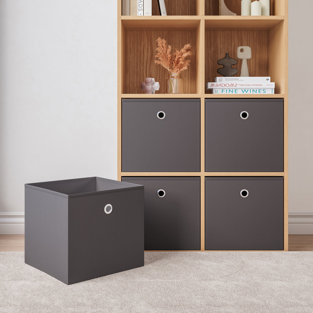 Faltbox 10er-Set 30x30x28 cm Vliesstoff versch. Farben en.casa