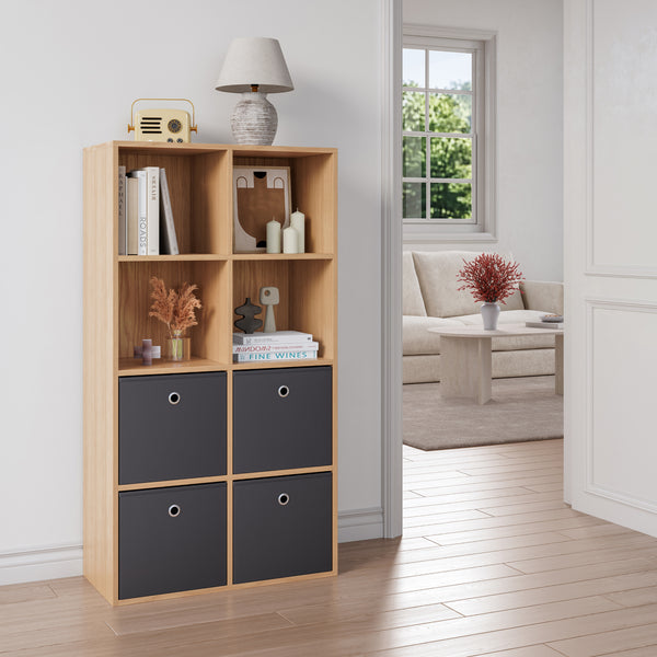 Faltbox 10er-Set 30x30x28 cm Vliesstoff versch. Farben en.casa