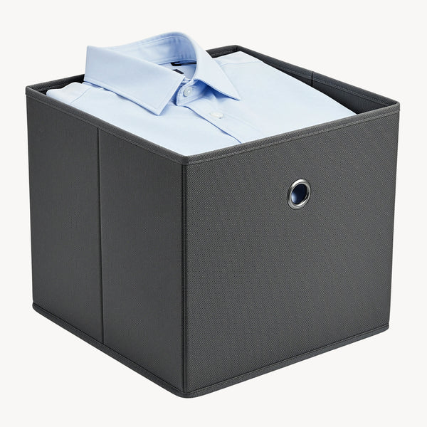 Faltbox 10er-Set 30x30x28 cm Vliesstoff versch. Farben en.casa