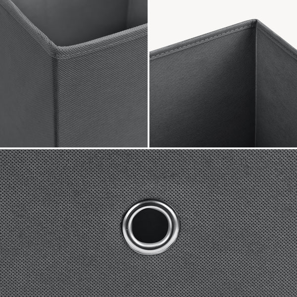 Faltbox 10er-Set 30x30x28 cm Vliesstoff versch. Farben en.casa