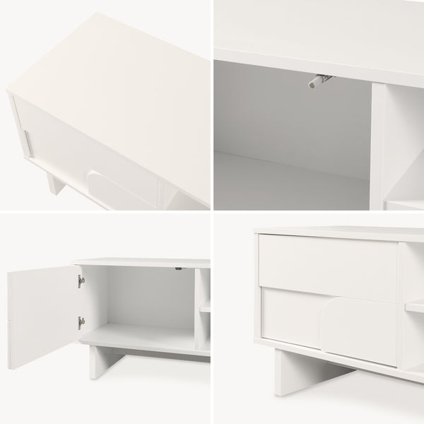 Fernsehschrank Katanshumn mit 2 Türen 150x39x45 cm [en.casa]