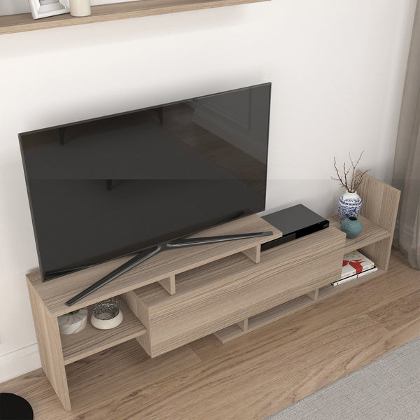 Fernsehschrank Liksefte mit Wandregal 154x28x42 cm [en.casa]