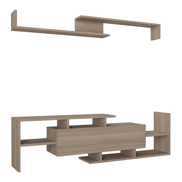 Fernsehschrank Liksefte mit Wandregal 154x28x42 cm [en.casa]