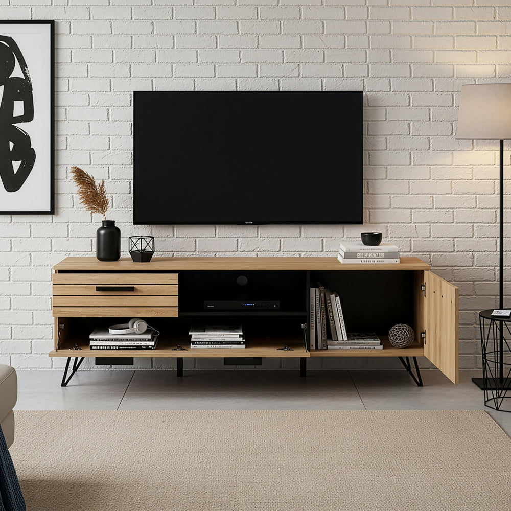Fernsehschrank Noppen [en.casa]