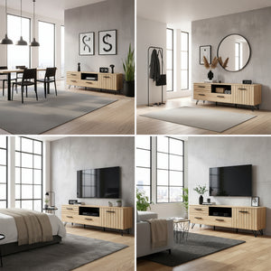 Fernsehschrank Noppen [en.casa]