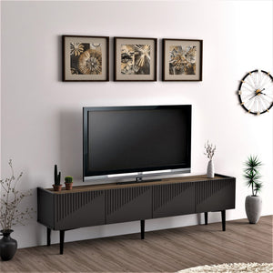 Fernsehtisch Oppdal 154x37x45cm [en.casa] - premiumXL