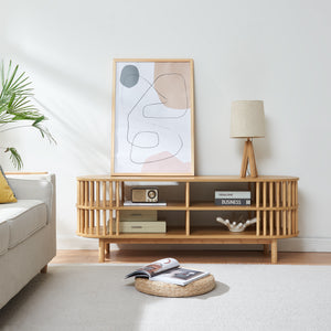 Fernsehtisch Jarvenpaa Bambus [en.casa]