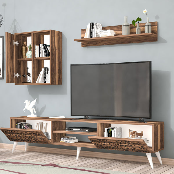 Fernsehtischset Leka 3-tlg. in verschiedenen Farben [en.casa]