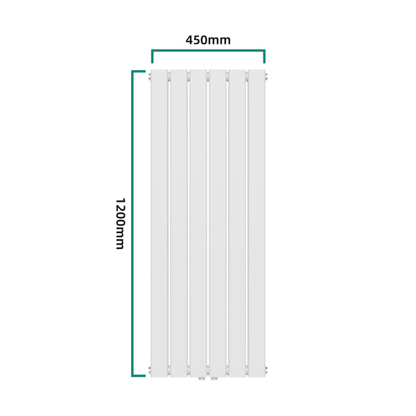 Designheizkörper Nore Weiß 120x45cm Doppellagig 1140W [neu.haus]