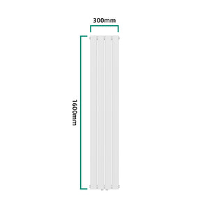 Designheizkörper Nore Weiß 160x30cm Doppellagig 1006W [neu.haus]