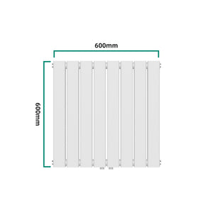 Designheizkörper Nore Weiß 60x60cm Doppellagig 809W [neu.haus]