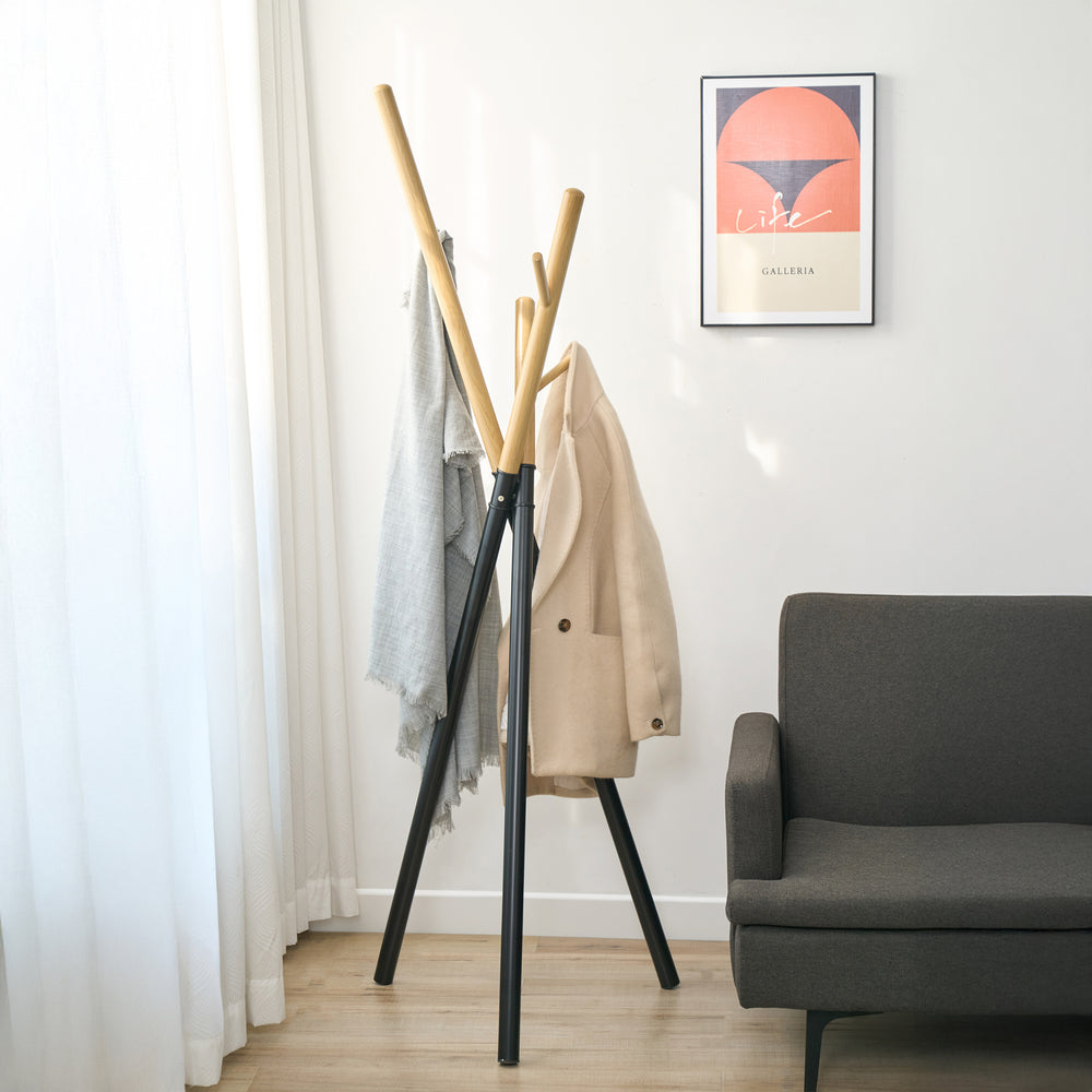 Garderobenständer Laerdal 172x49x49 cm Stahl [en.casa]