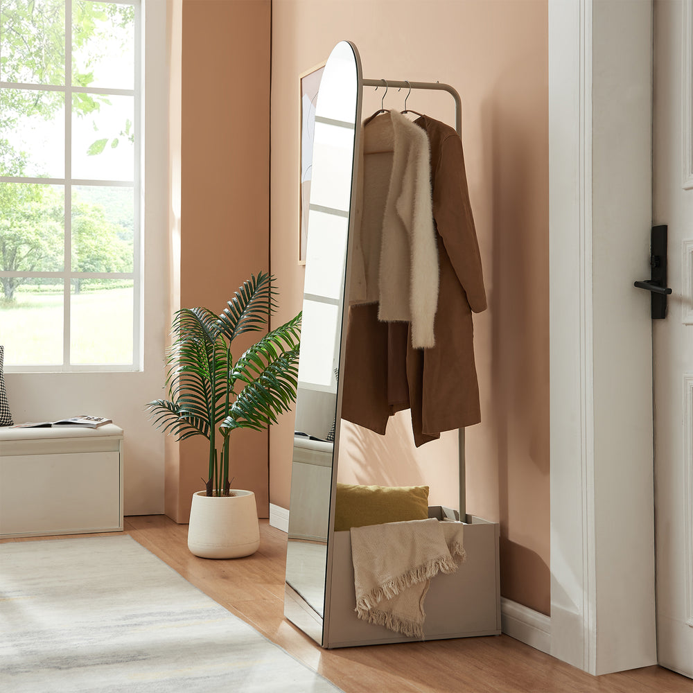 Garderobenspiegel 2-in-1 Kuonta 165x40x51 cm [en.casa]