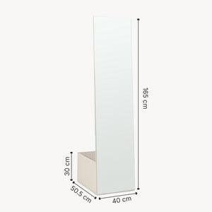Garderobenspiegel 2-in-1 Saden 165x40x51 cm [en.casa]