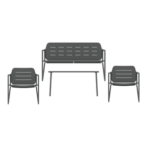 Gartenmöbelset Andria Stahl [casa.pro]