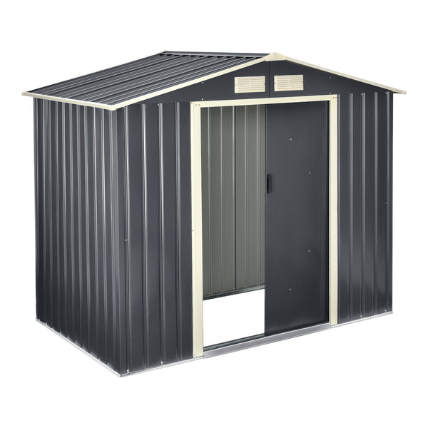 Gartenschuppen mit Pult/Satteldach in versch. Größen [en.casa]