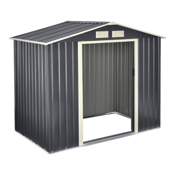 Gartenschuppen mit Pult/Satteldach in versch. Größen [en.casa]