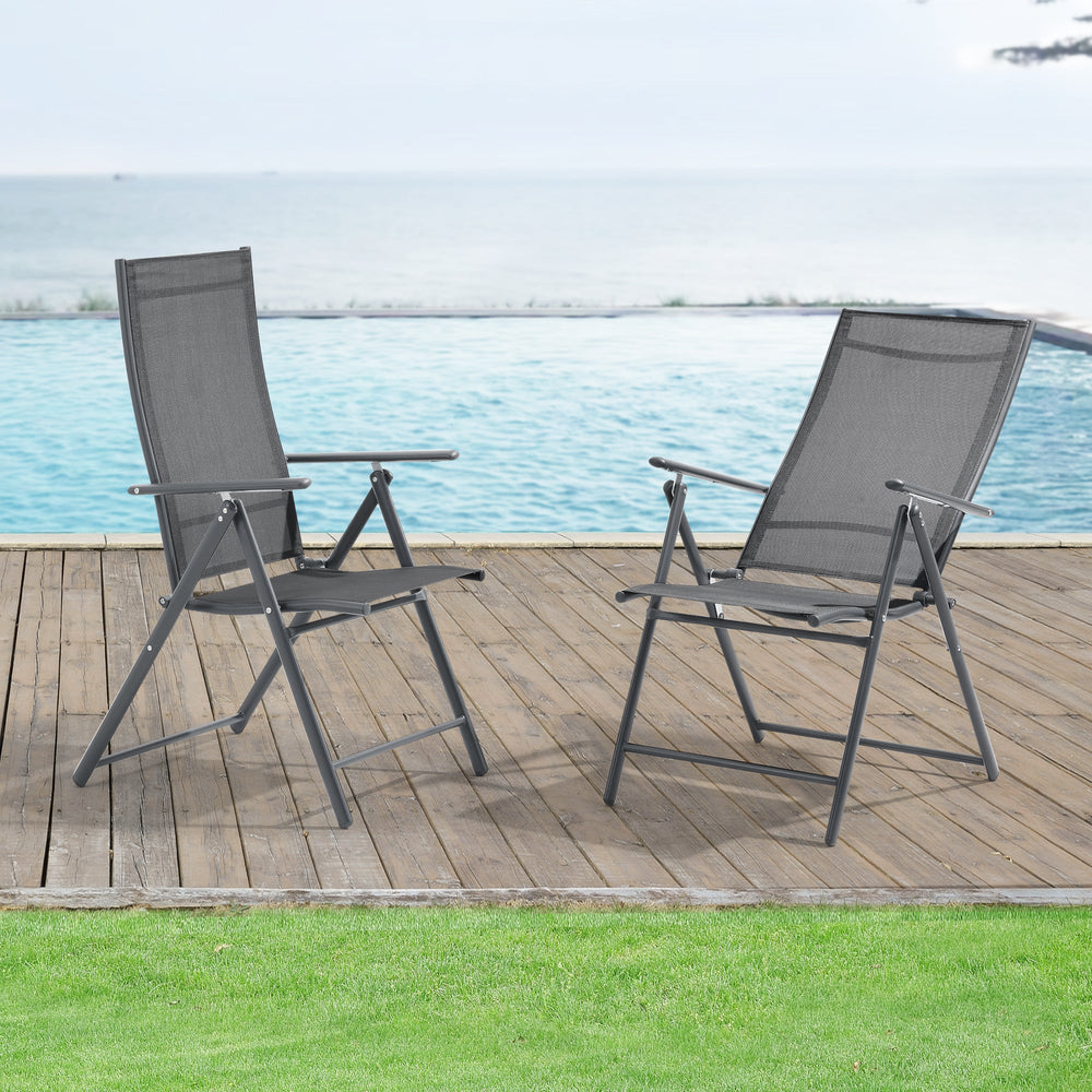 Gartenstuhl Kalamata 2er Set [en.casa] - premiumXL