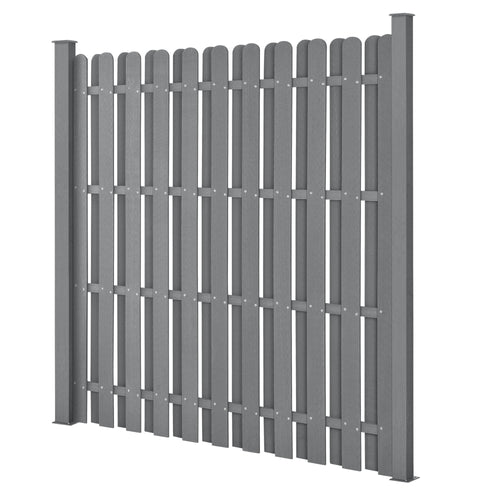 WPC Gartenzaun 185x193 cm [neu.holz] - premiumXL