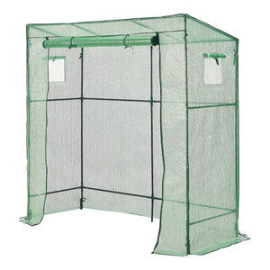 Gewächshaus Vlaardingen 198x78x200cm Grün [en.casa] - premiumXL