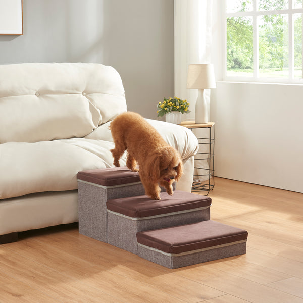 Hundetreppe Vojens mit Stauraum [en.casa]