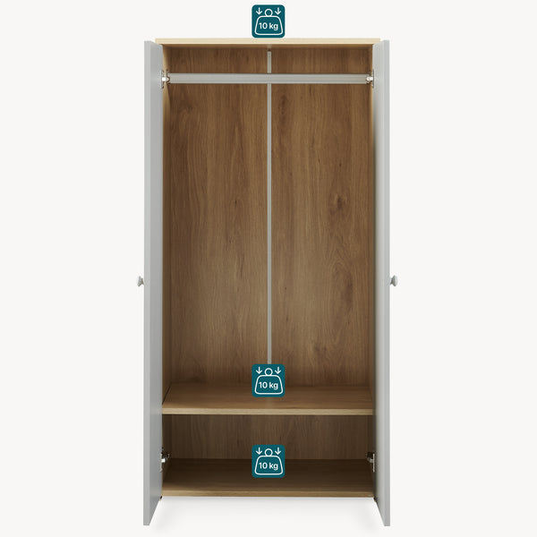 Kleiderschrank Beldinupp 123x60x40 cm [en.casa]