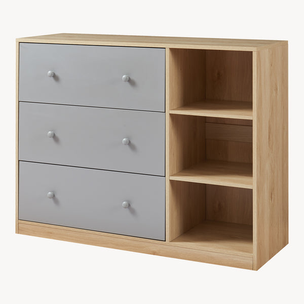 Wickelkommode Beldinupp mit Wickelaufsatz [en.casa]
