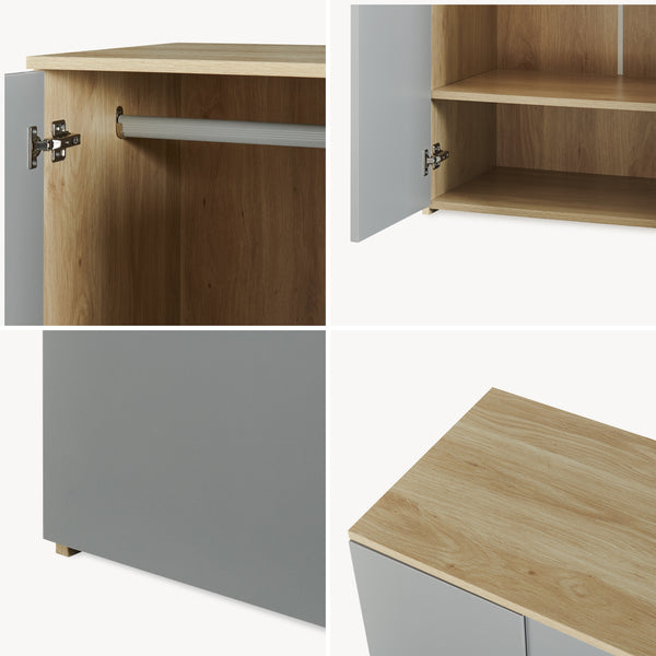 Kleiderschrank Beldinupp 123x60x40 cm [en.casa]