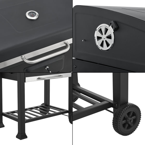 Grillwagen Arnad Schwarz [casa.pro]