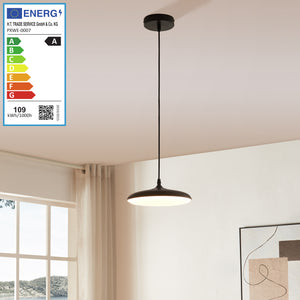 Hängeleuchte Oupilu mit integrierten LEDs Metall 120x25x25 cm Schwarz/Weiß [lux.pro] - premiumXL
