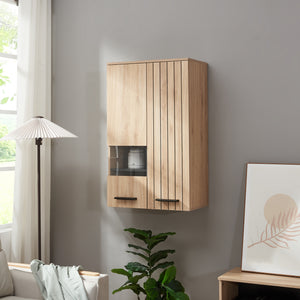 Hängeschrank Noppen 98x60x38 cm Eicheoptik [en.casa] - premiumXL