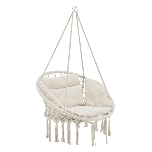 Hängesessel Kailua Max. 150 kg Indoor Outdoor mit Kissen casa.pro
