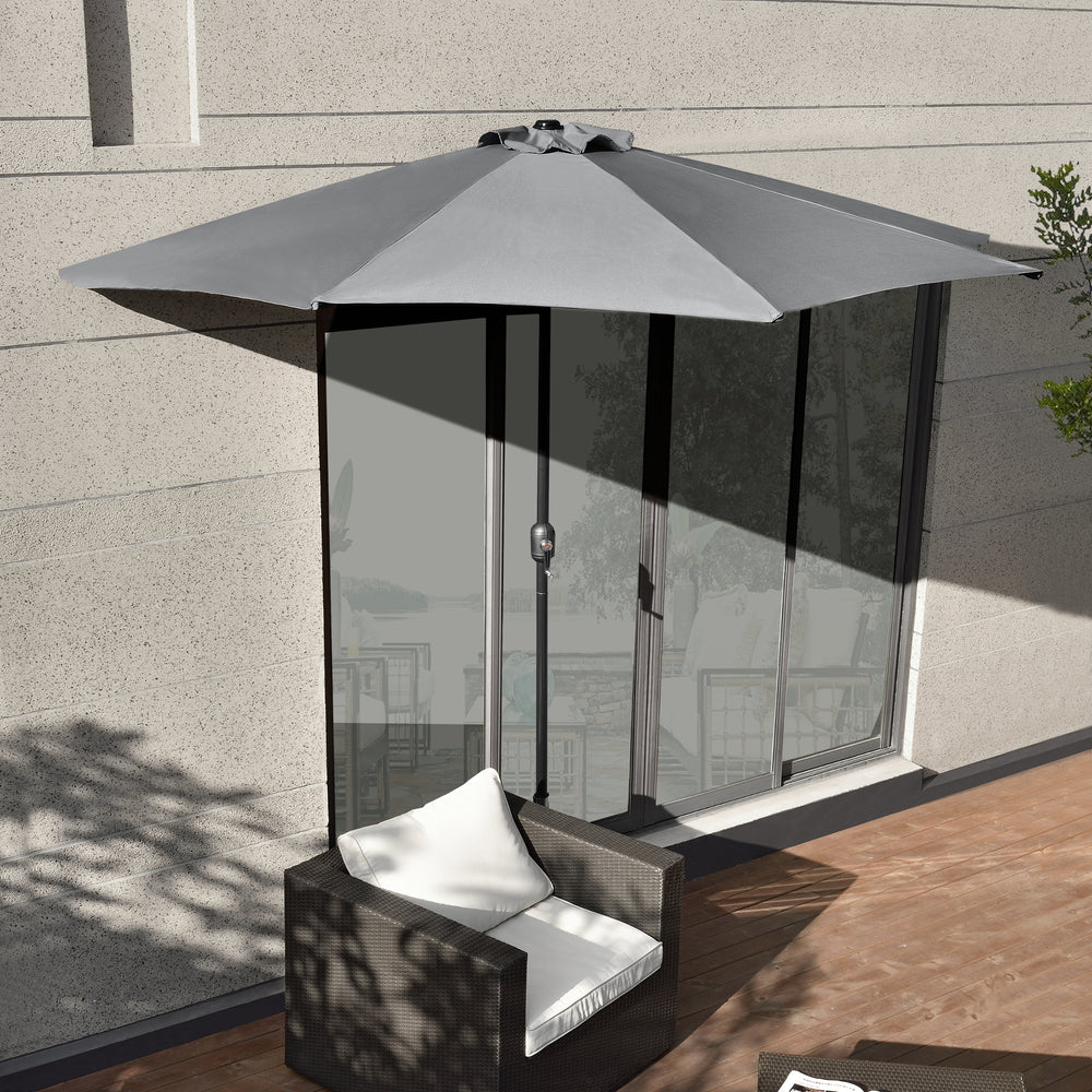 Halb - Sonnenschirm Eger Ø300 Halbrund in versch. Farben [casa.pro] - premiumXL